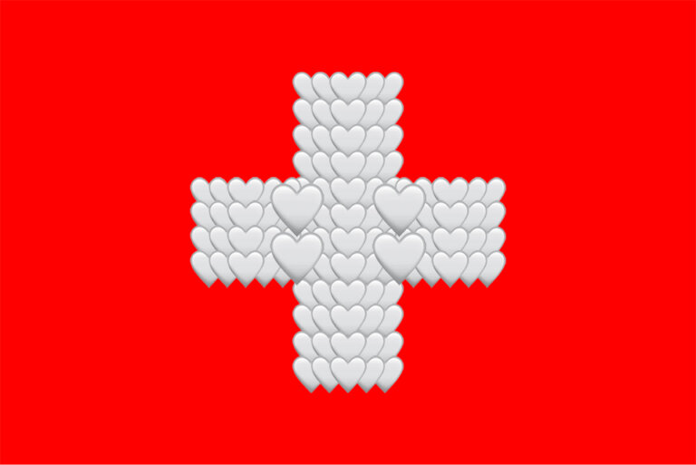 young swiss bachelor cross logo